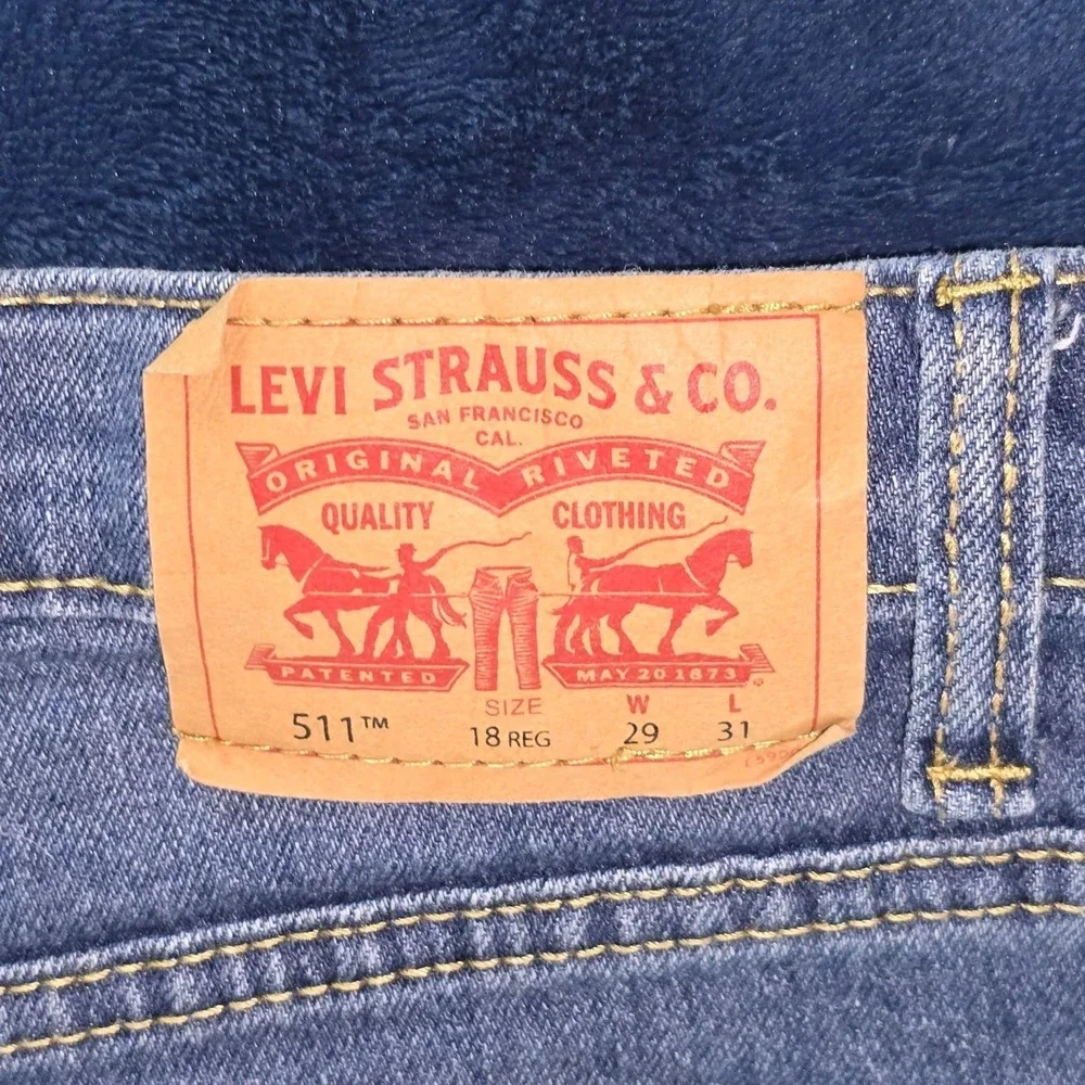 Levi's 511 Performance‎ Slim Fit Jeans Blue Zip Fly W29